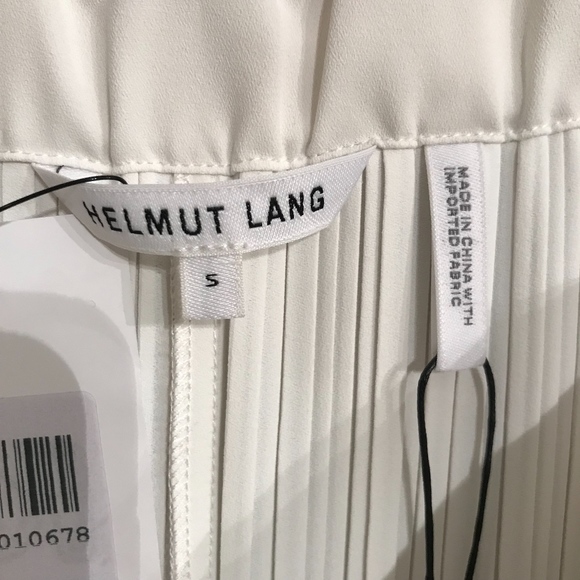 Helmut Lang Small Pleated Crepe Wide Leg Pants NWT - Picture 8 of 8